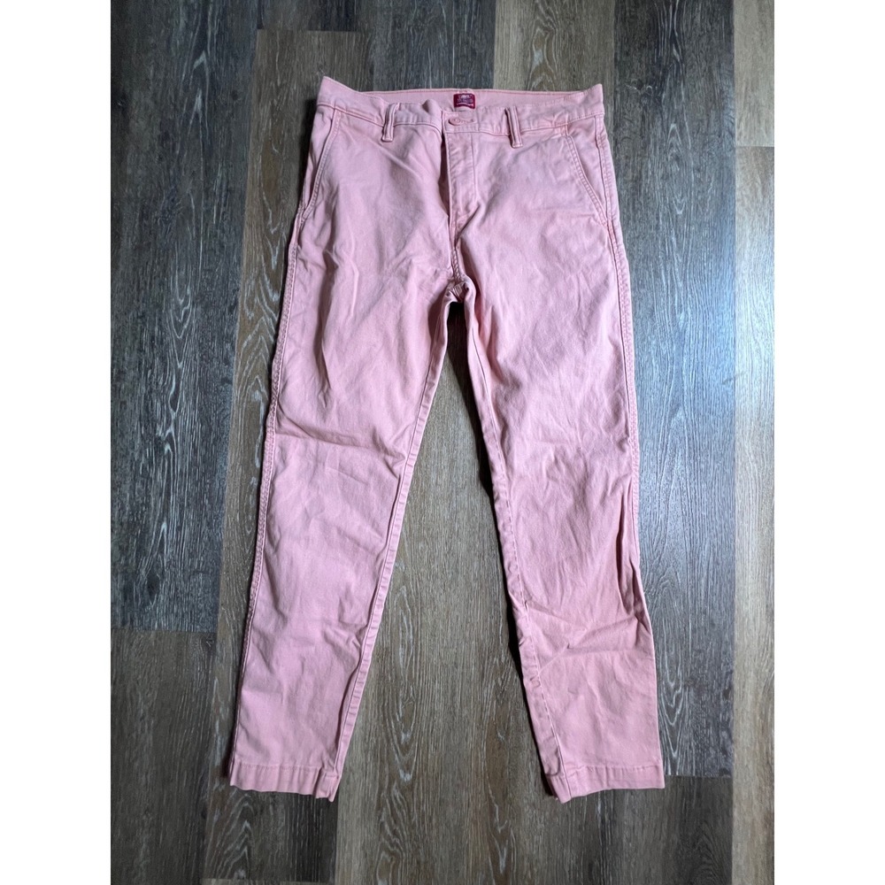Levis‎ XX Chino Standard Taper Mens 32x32 Salmon Pink Cotton Twill Pants